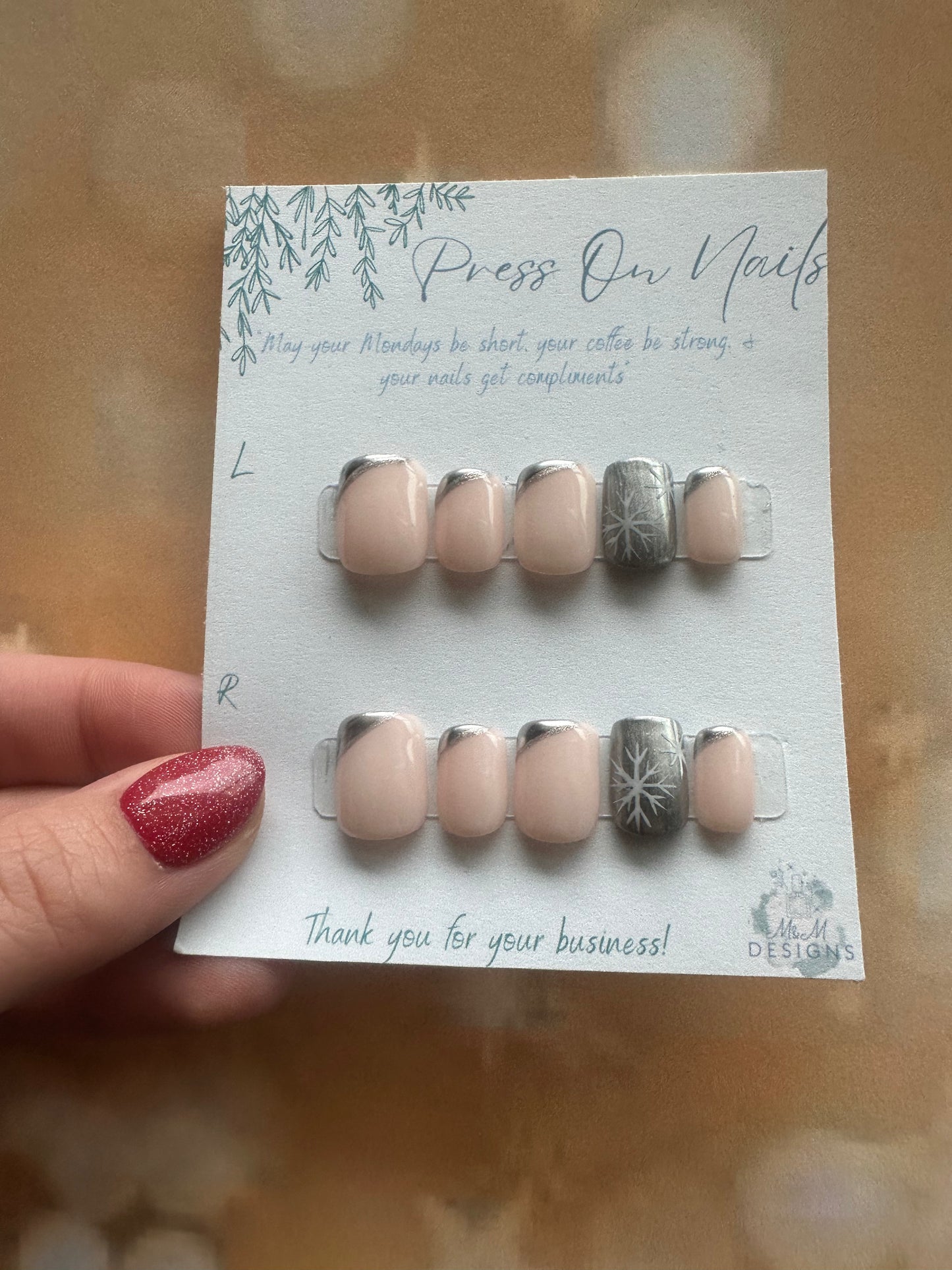 Silver New Years Nails