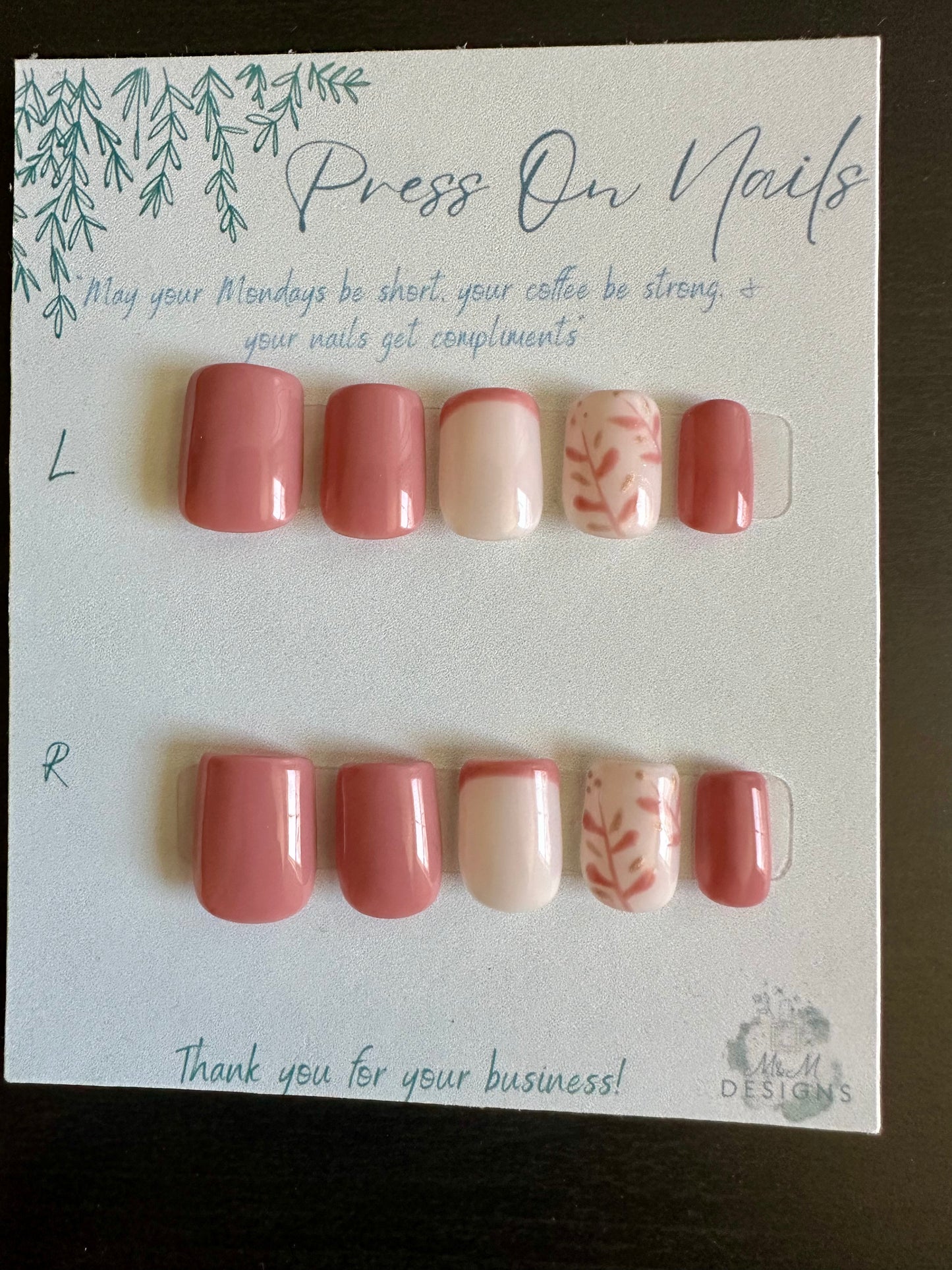 Muave Pink Nails