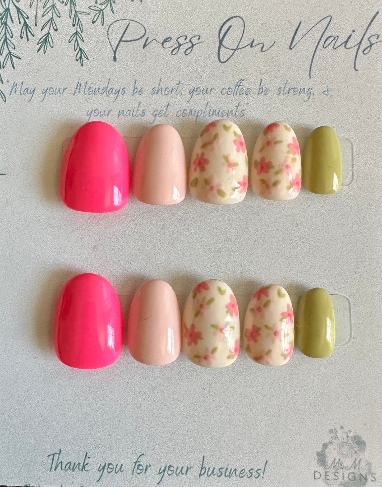 Spring Flower Nails